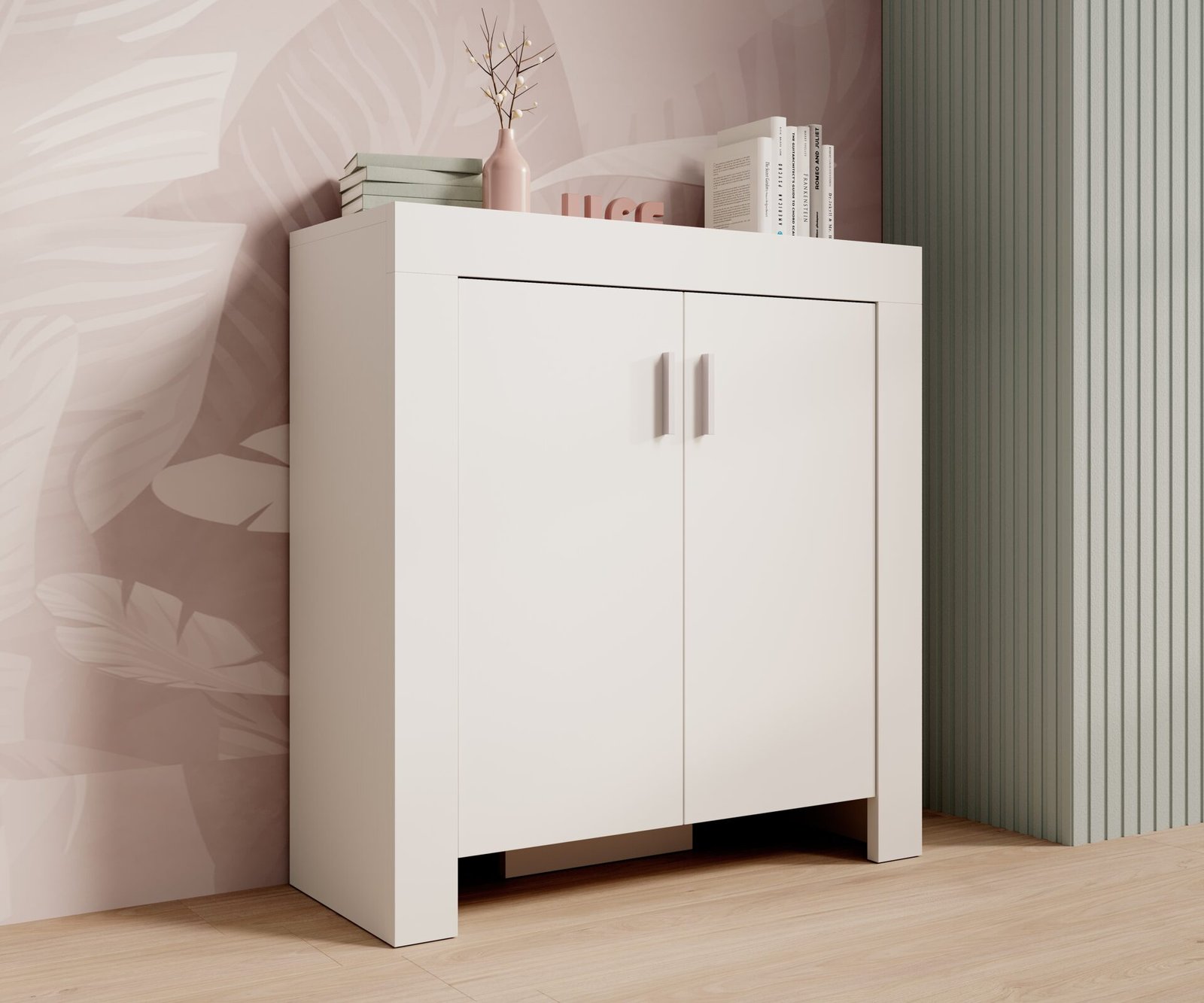Chest of drawers 2D 100 CESIRO white ADRK - Image 2