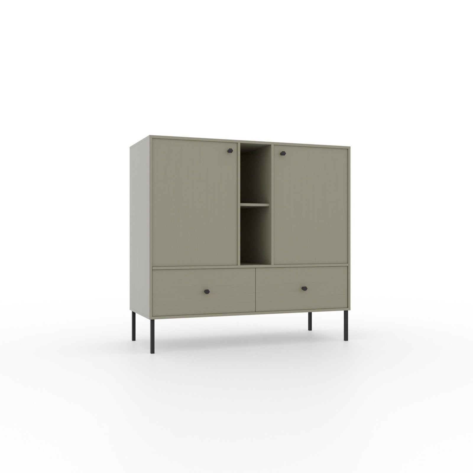 Chest of drawers 2D 2S 2P Tili Eucalyptus ADRK