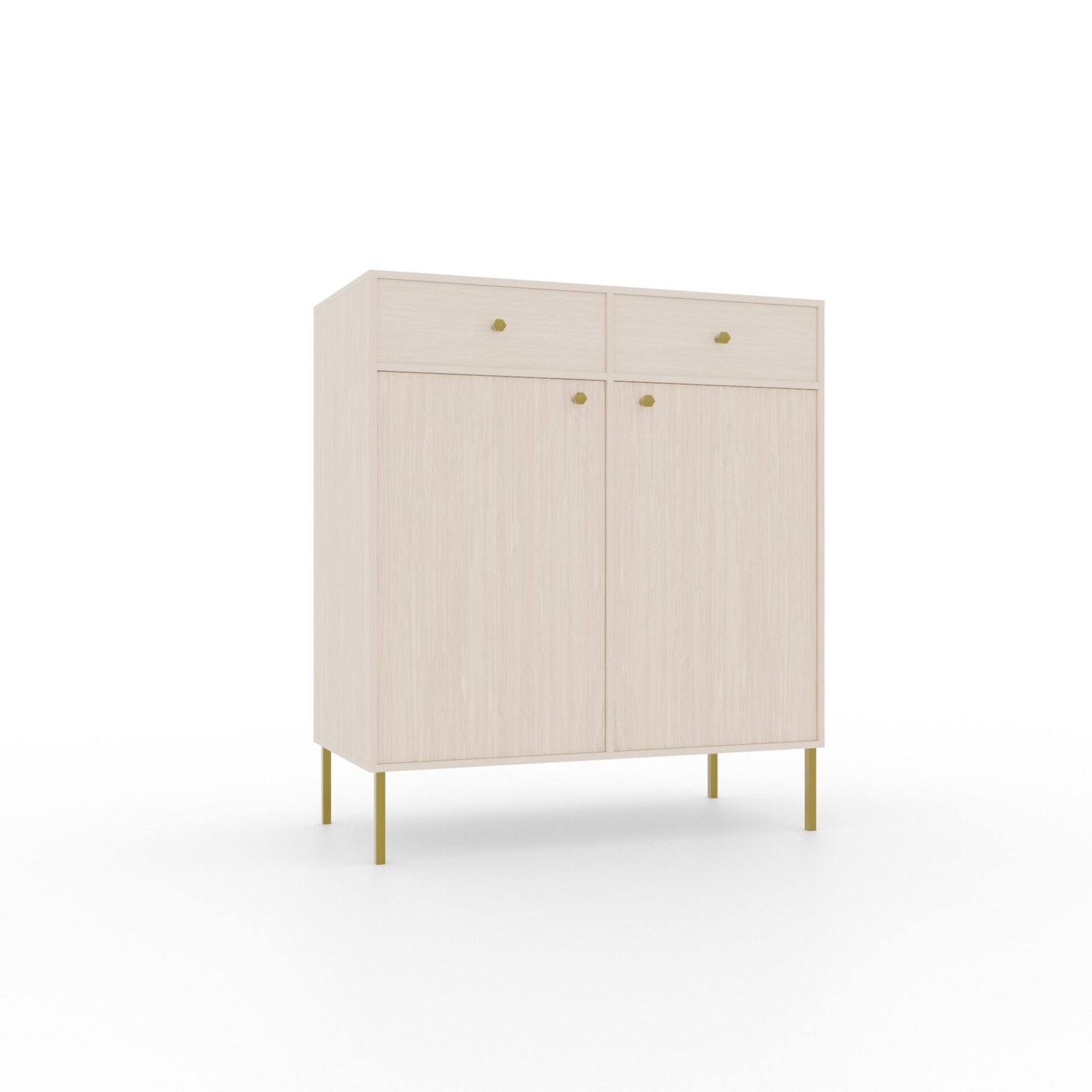 Tili 2D 2S chest of drawers, beige, ADRK