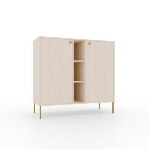 Tili 2D 3P chest of drawers, beige, ADRK