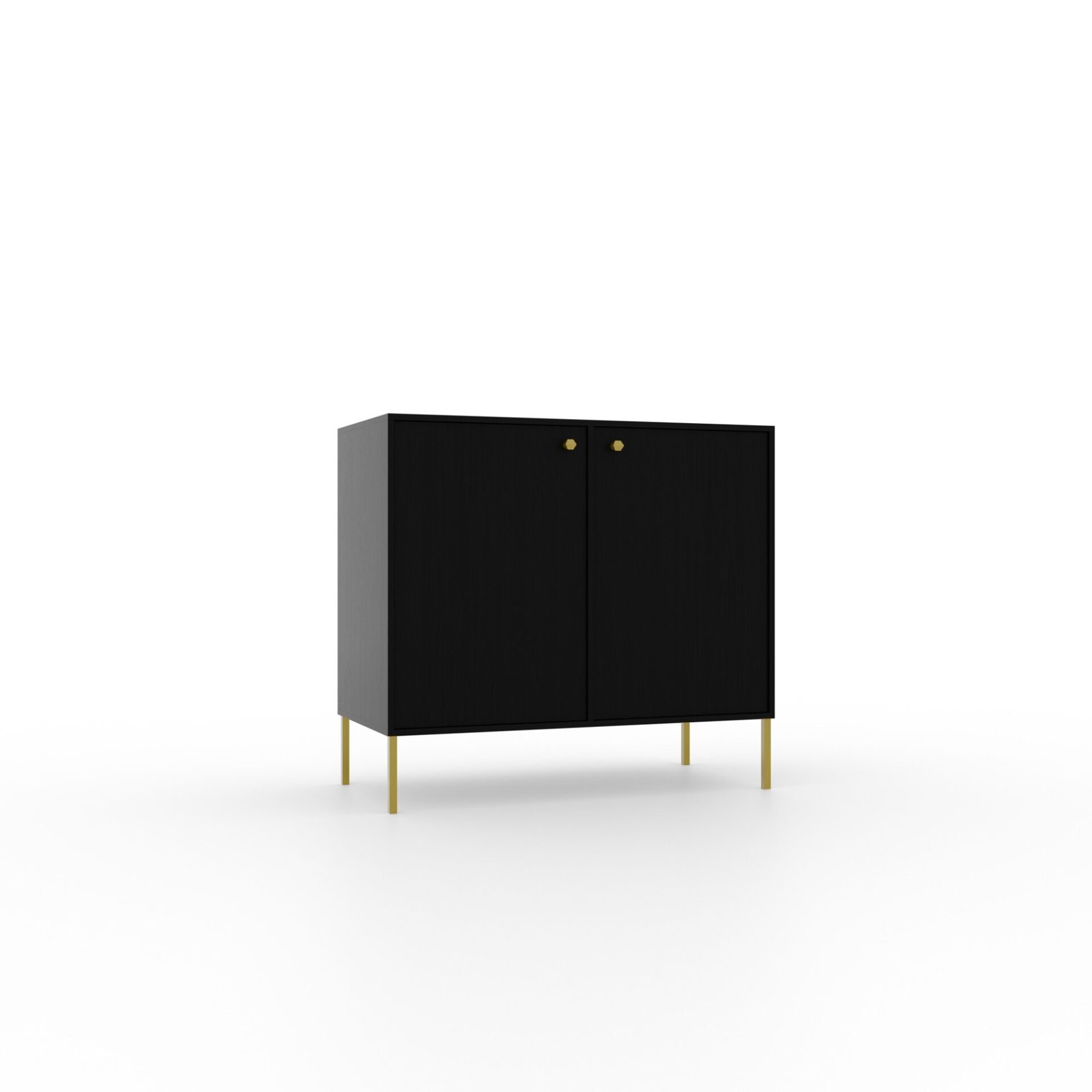 2D Tili chest of drawers, black, ADRK