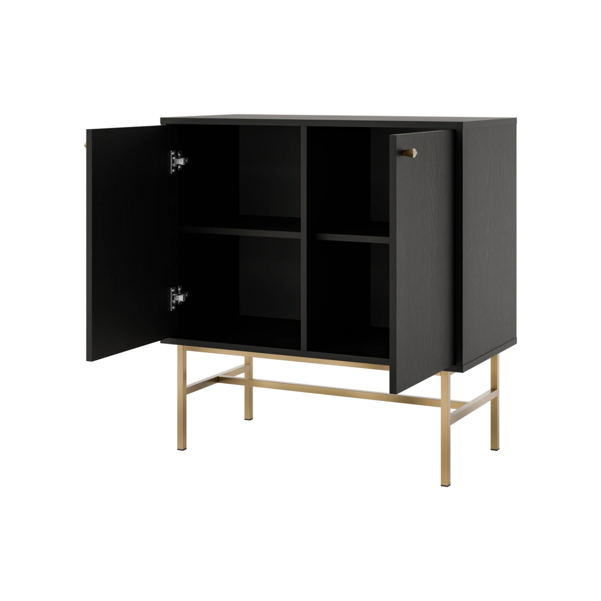 Black chest of drawers "Tokyo 2F" with cabinets - Image 5