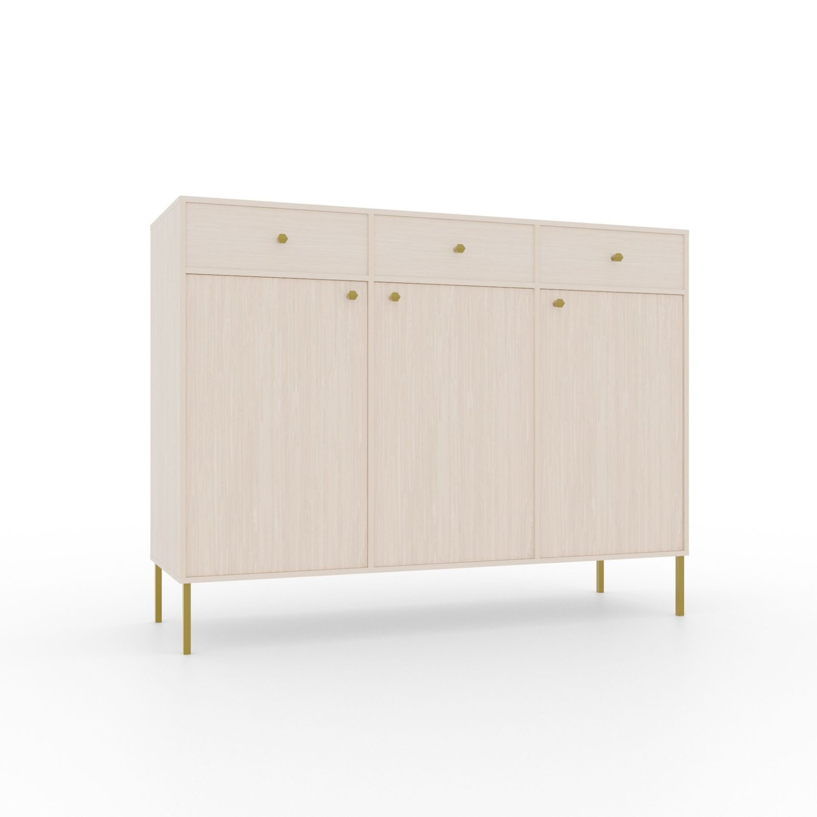 3D 3S Tili chest of drawers, beige, ADRK - Image 2