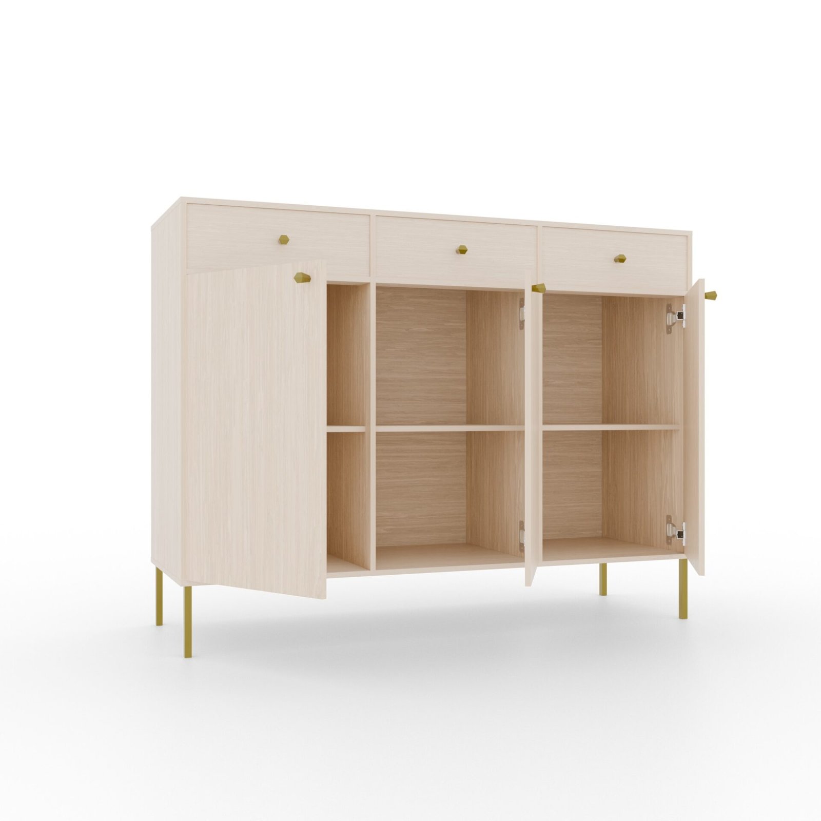 3D 3S Tili chest of drawers, beige, ADRK - Image 3