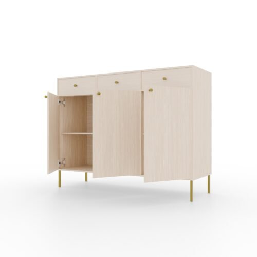 3D 3S Tili chest of drawers, beige, ADRK