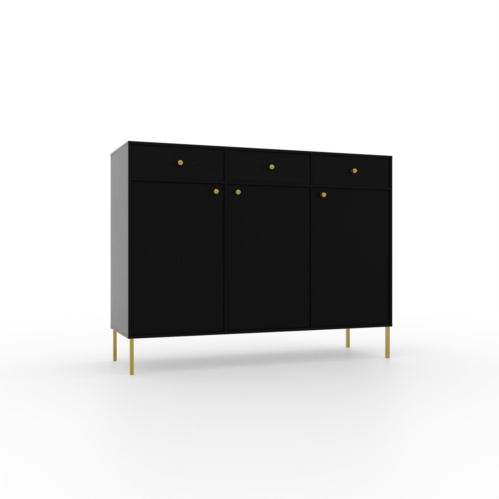 3D chest of drawers 3S Tili Black ADRK
