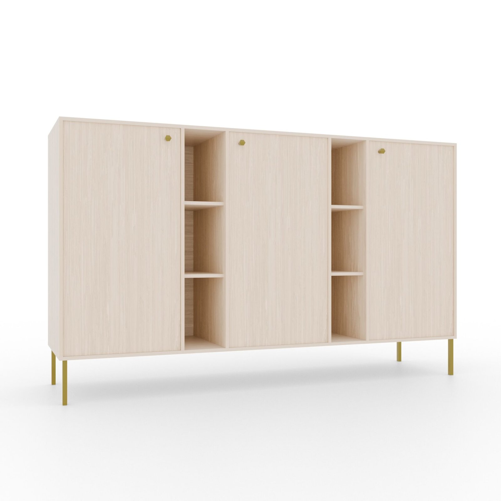 3D chest of drawers, 6 drawers, Tili, beige, ADRK