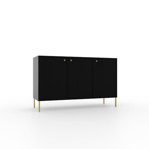 3D Tili chest of drawers, black, ADRK