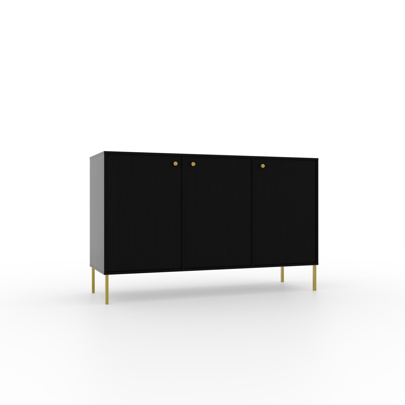 3D Tili chest of drawers, black, ADRK