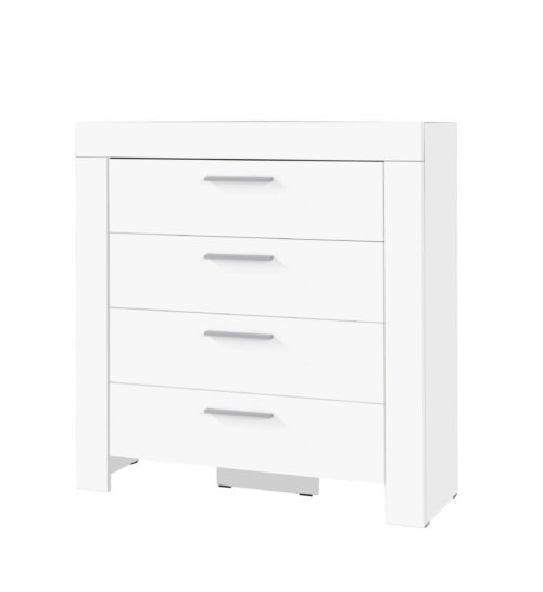 Chest of drawers, 4 pcs., CESIRO, white, ADRK