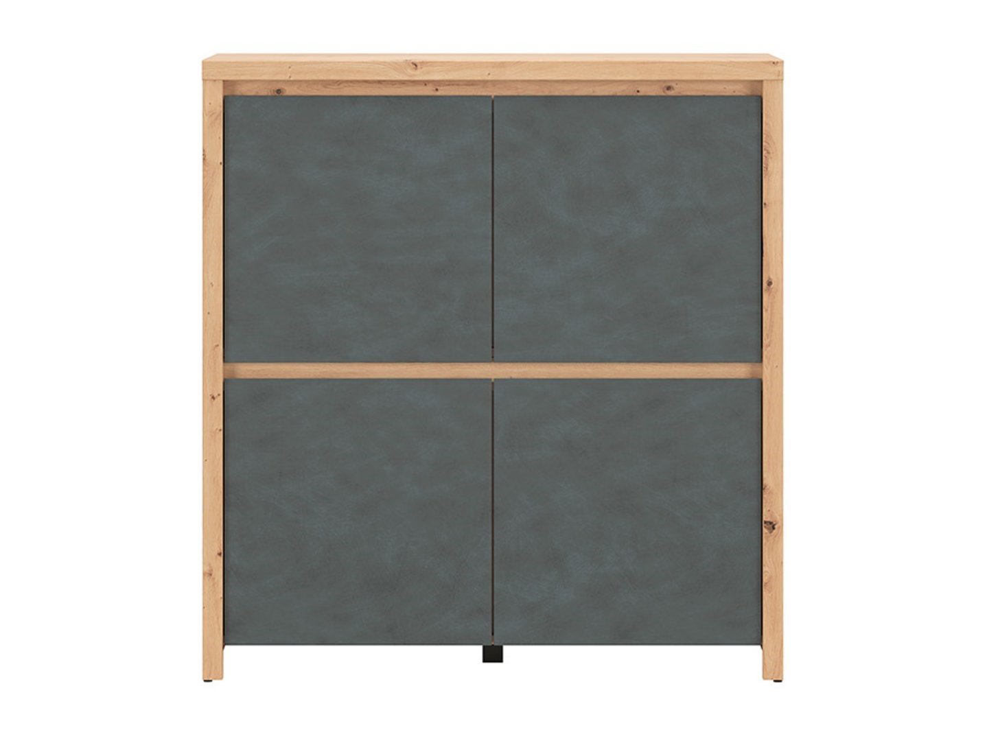 LARIOS chest of drawers with four doors, 105 cm, artificial oak/matte color