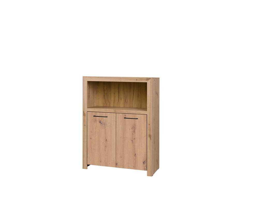 JANEZ Artisan two-door chest of drawers/black ADRK