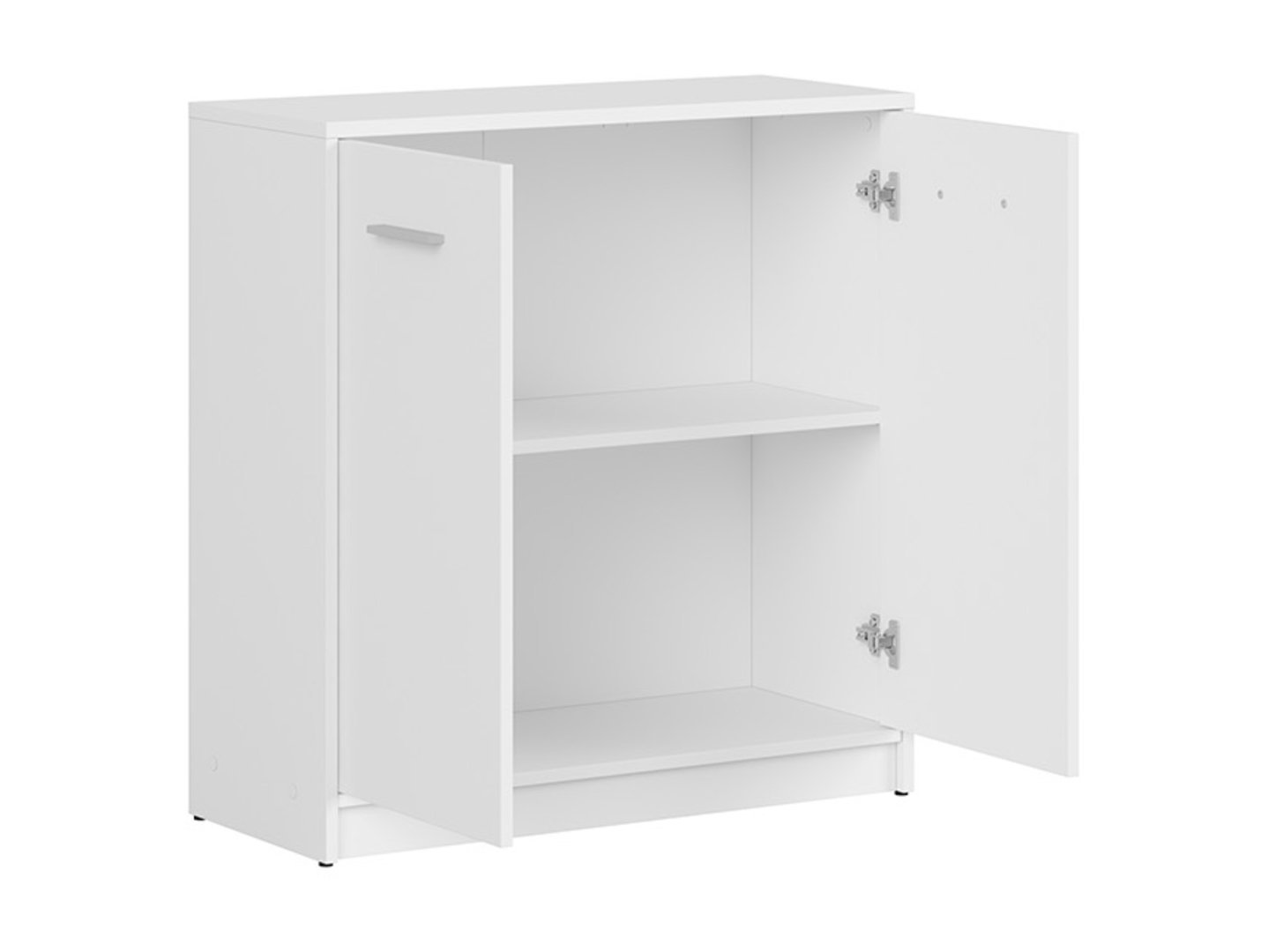 NEPO PLUS two-door chest of drawers, 80 cm, white - Image 3