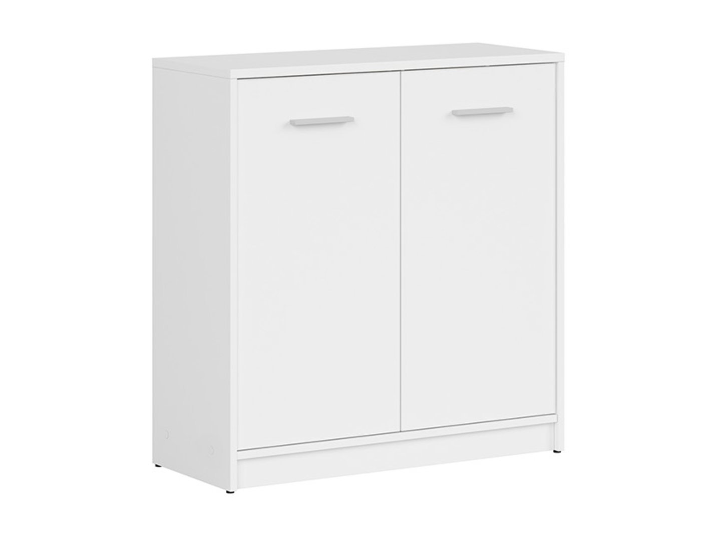 NEPO PLUS two-door chest of drawers, 80 cm, white