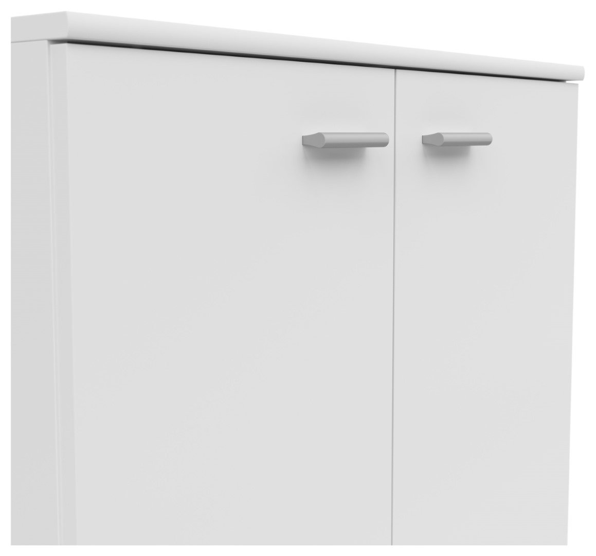 NOEDA two-door chest of drawers, 71 cm, white - Image 4