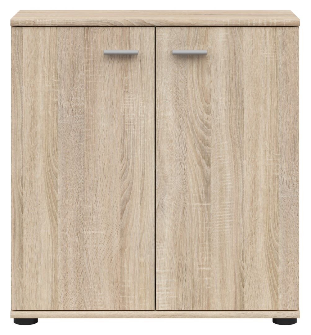NOEDA two-door chest of drawers 71 cm, Sonoma oak - Image 2