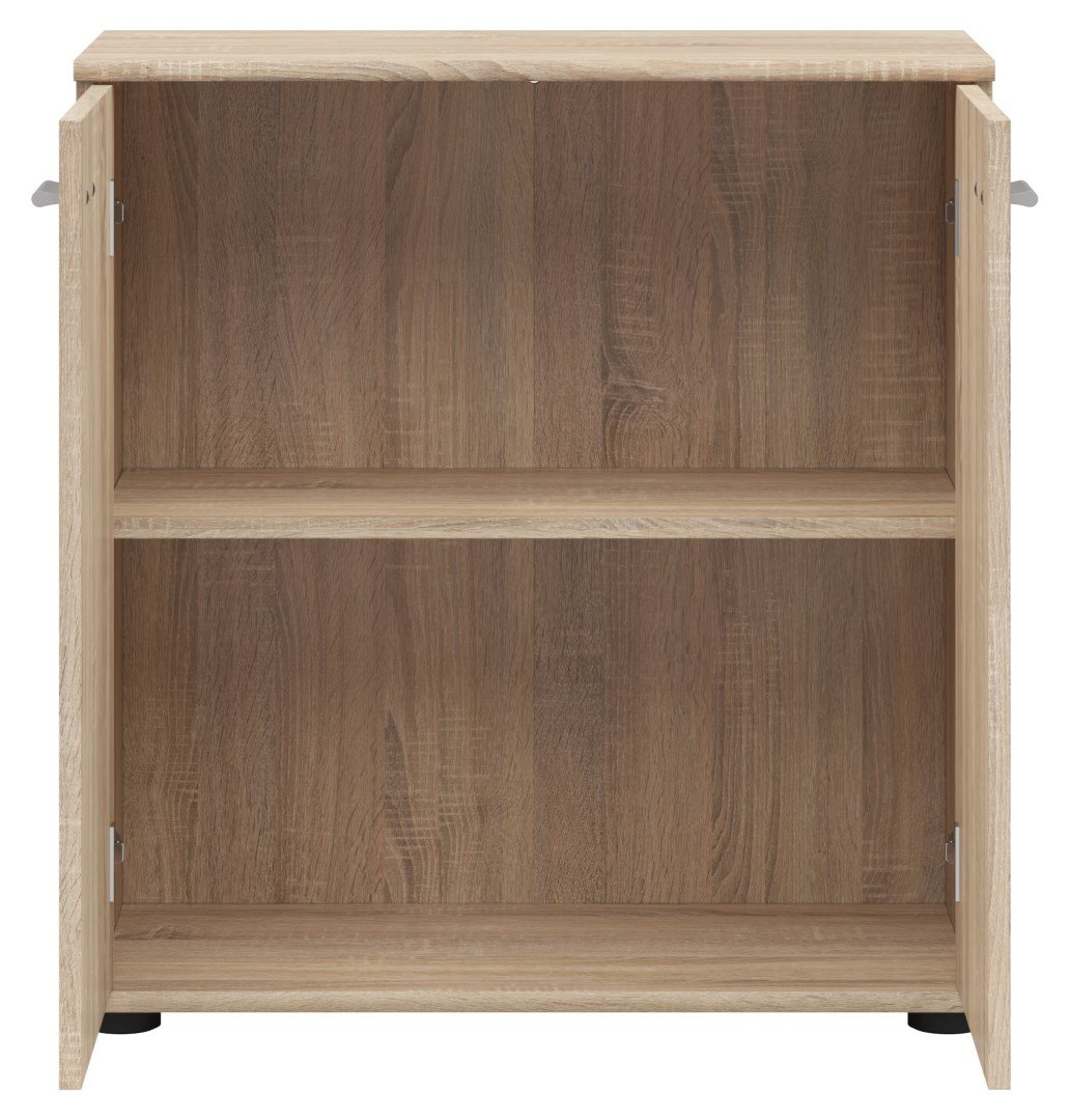 NOEDA two-door chest of drawers 71 cm, Sonoma oak - Image 4