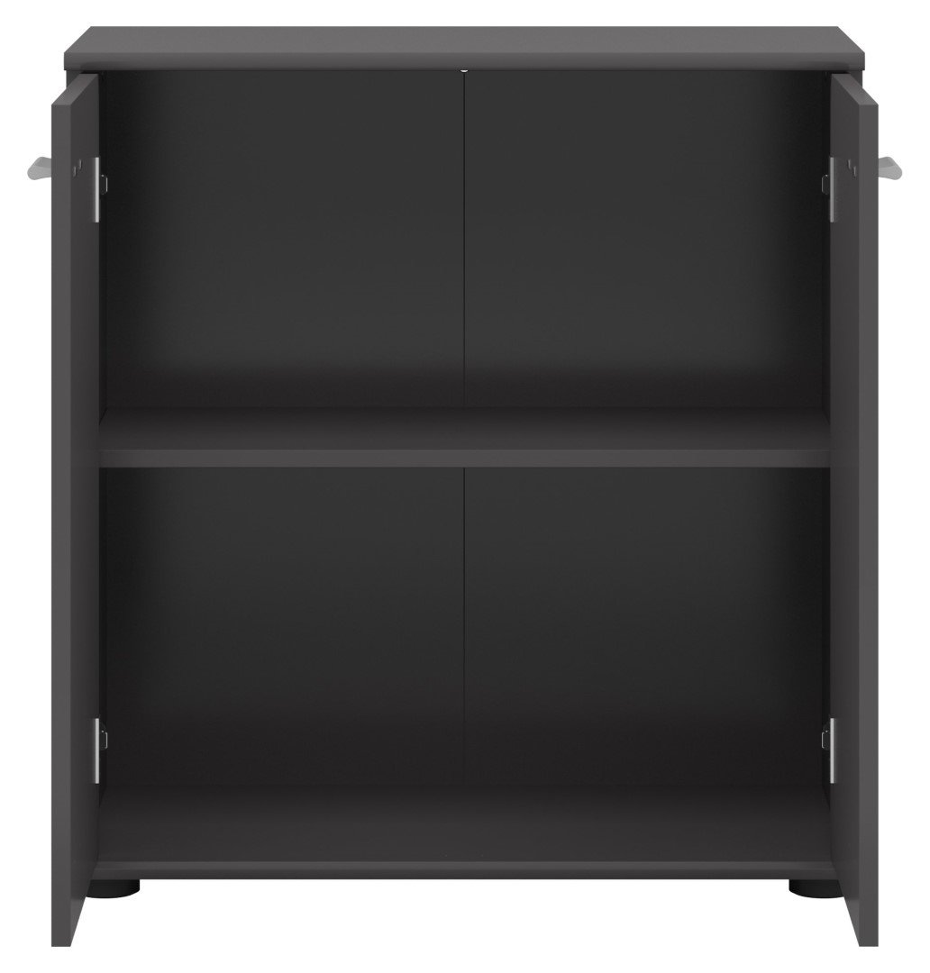 NOEDA two-door chest of drawers 71 cm graphite color - Image 4