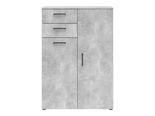 Two-door chest of drawers with 2 drawers MultiDo 80 cm light atelier