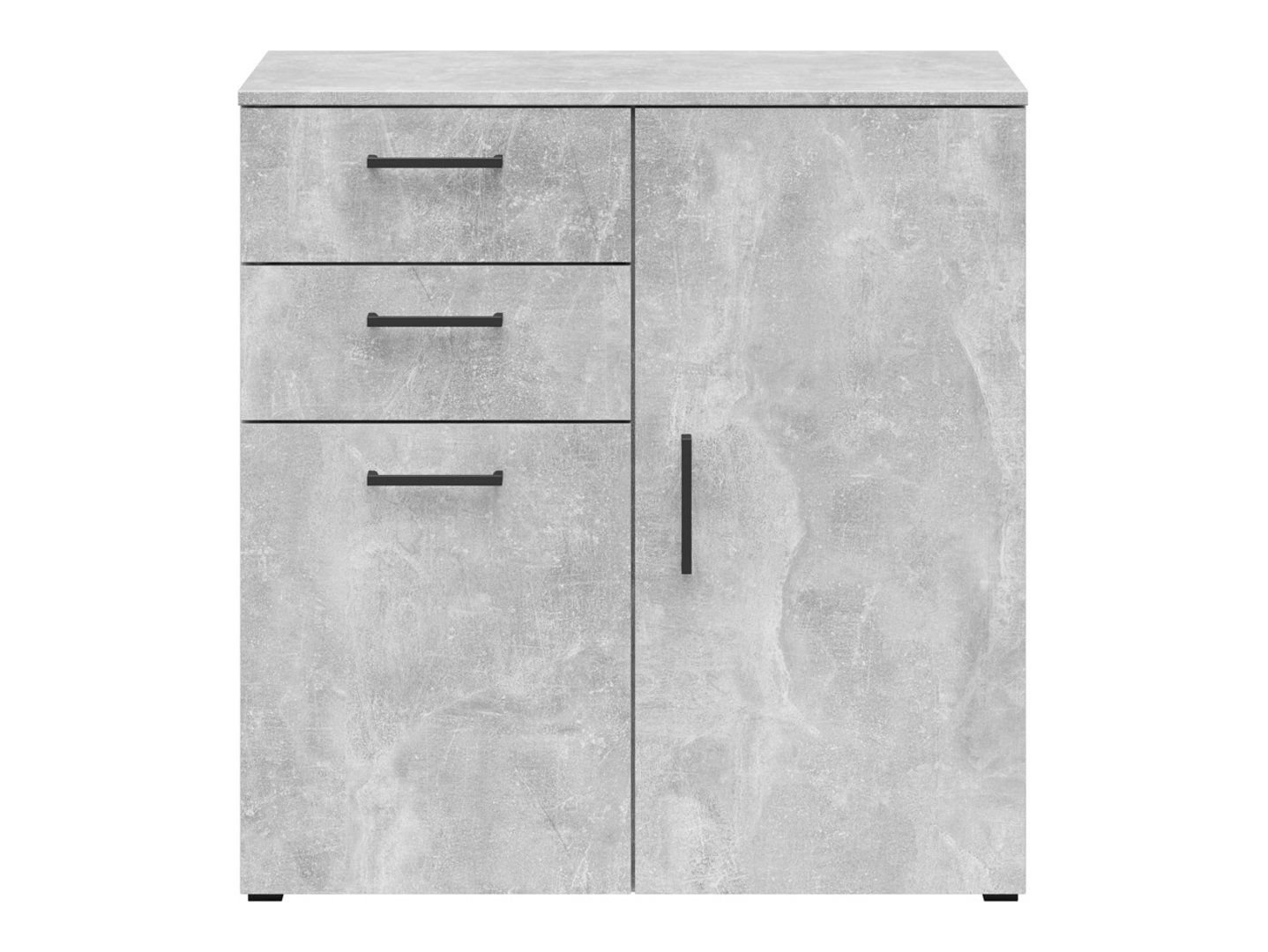 Two-door chest of drawers with 2 drawers MultiDo 80 cm light atelier