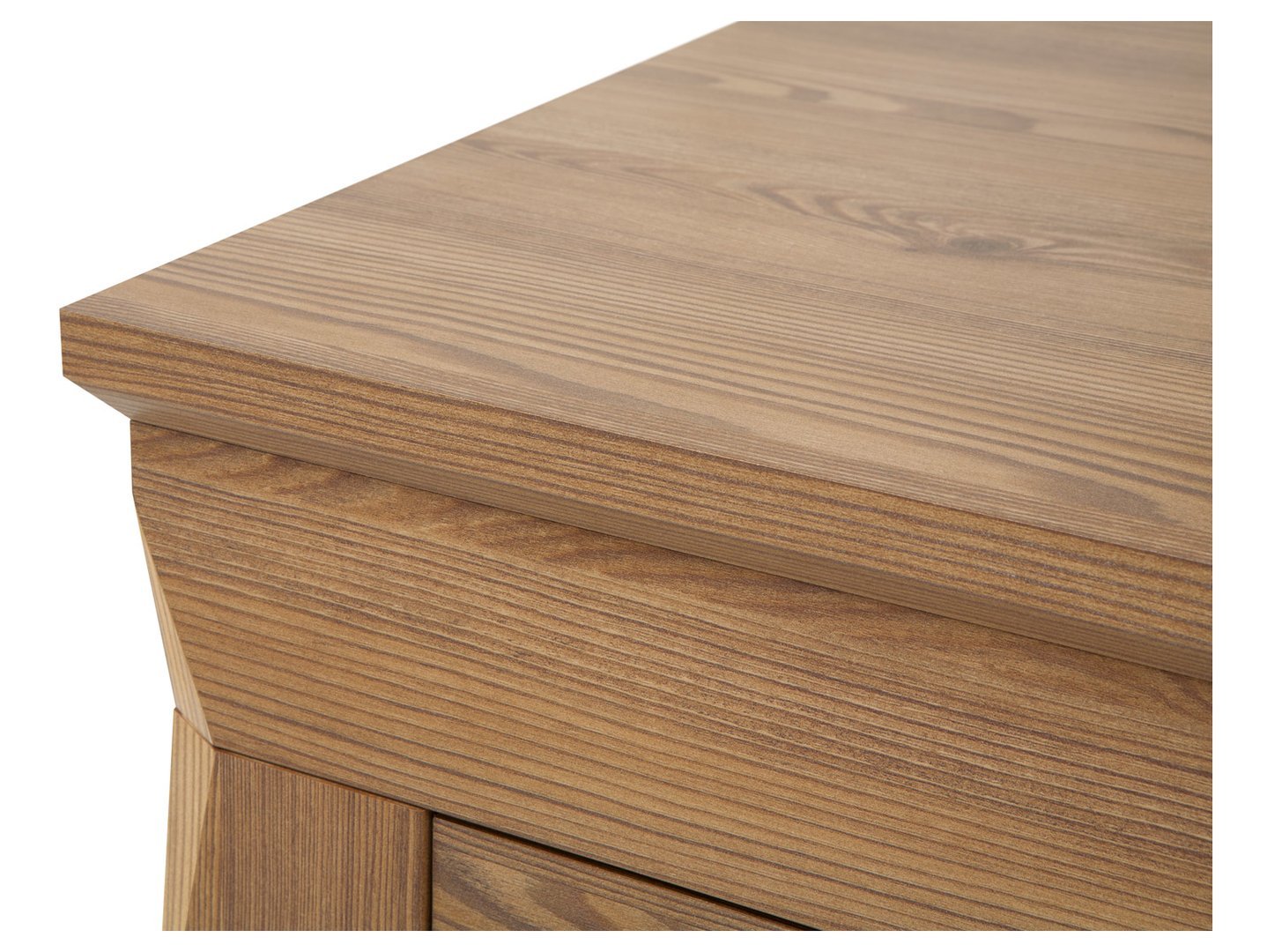 BERGEN chest of drawers with two doors, 110 cm, Sibiu larch, gold