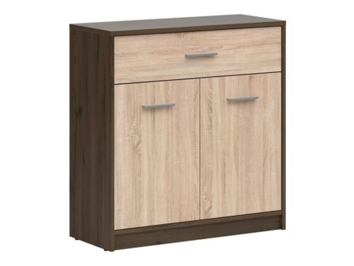 Two-door chest of drawers NEPO PLUS 80 cm, noble oak/somona oak