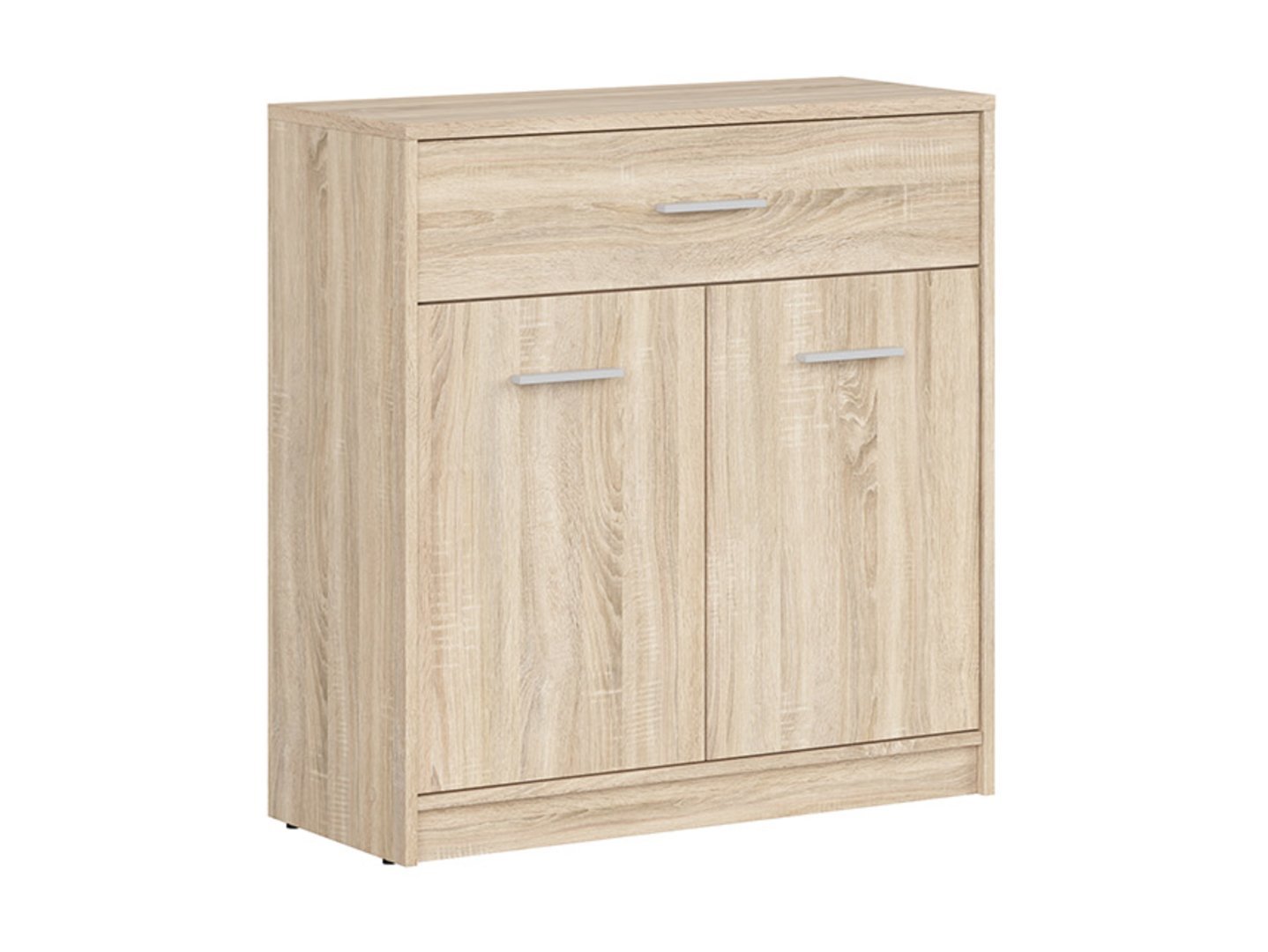 NEPO PLUS two-door chest of drawers with drawer, 80 cm, Sonoma oak