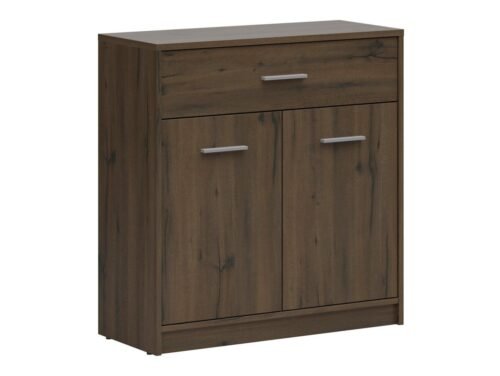 Two-door chest of drawers with drawer NEPO PLUS 80 cm, noble oak