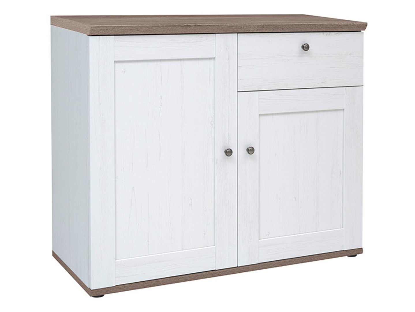 STOCKHOLM 103 cm Andersen pine white/dark Sonoma oak two-door chest of drawers