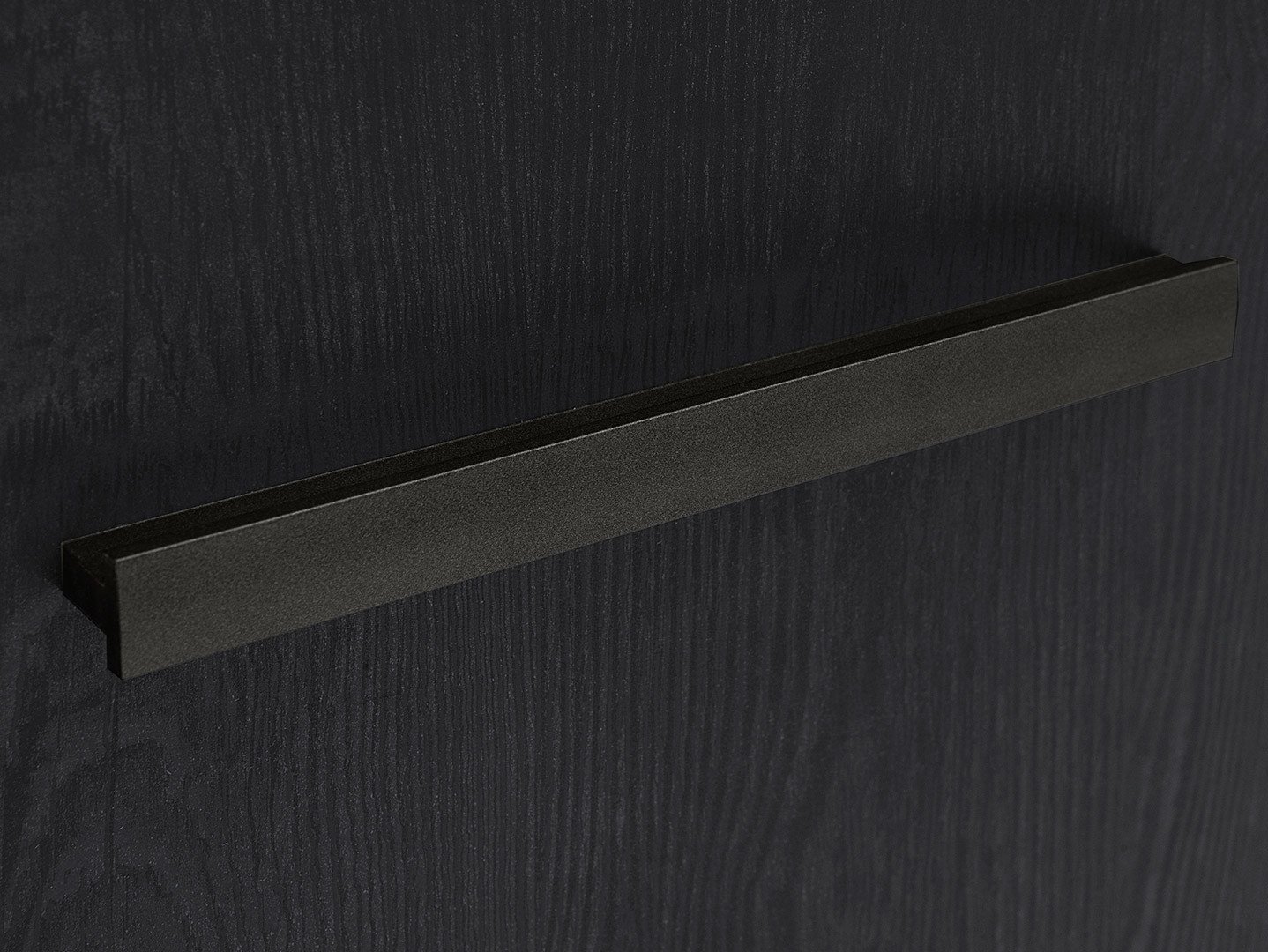 Chest of drawers with two doors and three drawers BALIN 160 cm, monastery oak/black oak - Image 3
