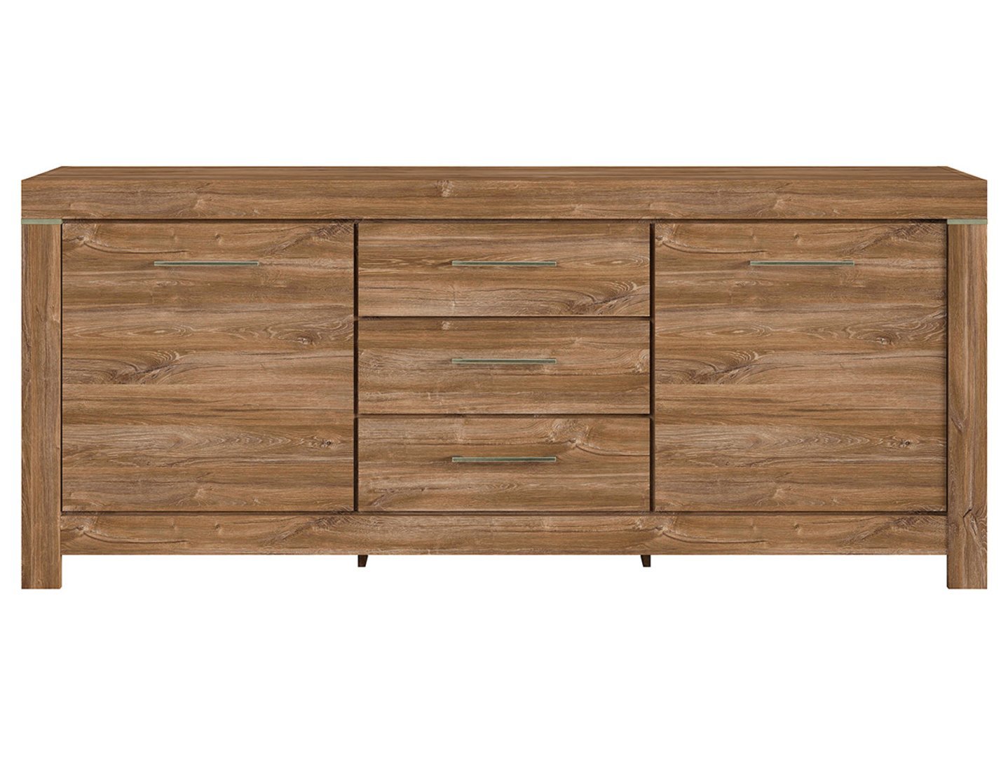Two-door chest of drawers with three drawers GENT 200 cm, Stirling oak - Image 6