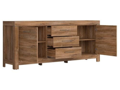 Two-door chest of drawers with three drawers GENT 200 cm, Stirling oak