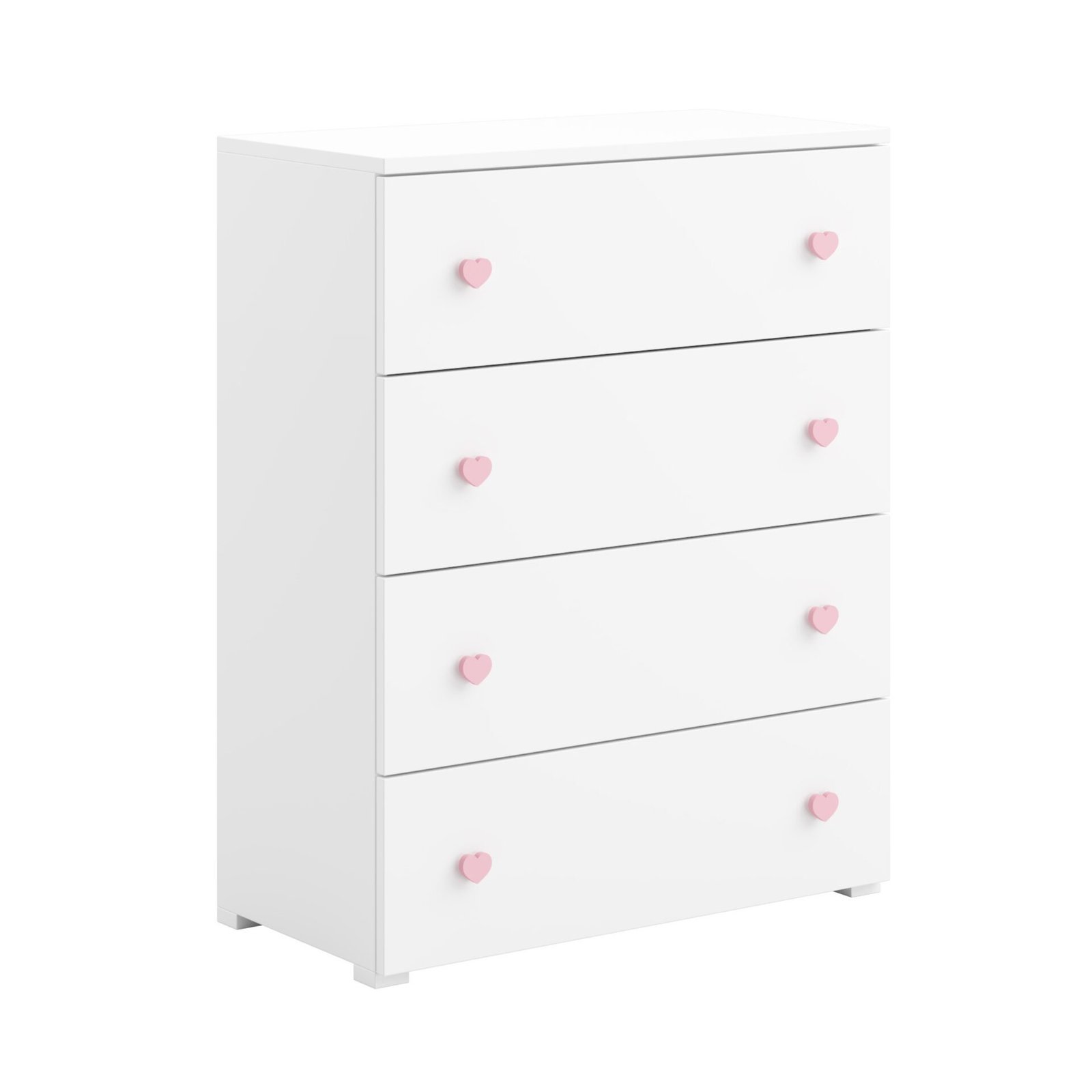 ELZA chest of drawers, white/pink, ADRK