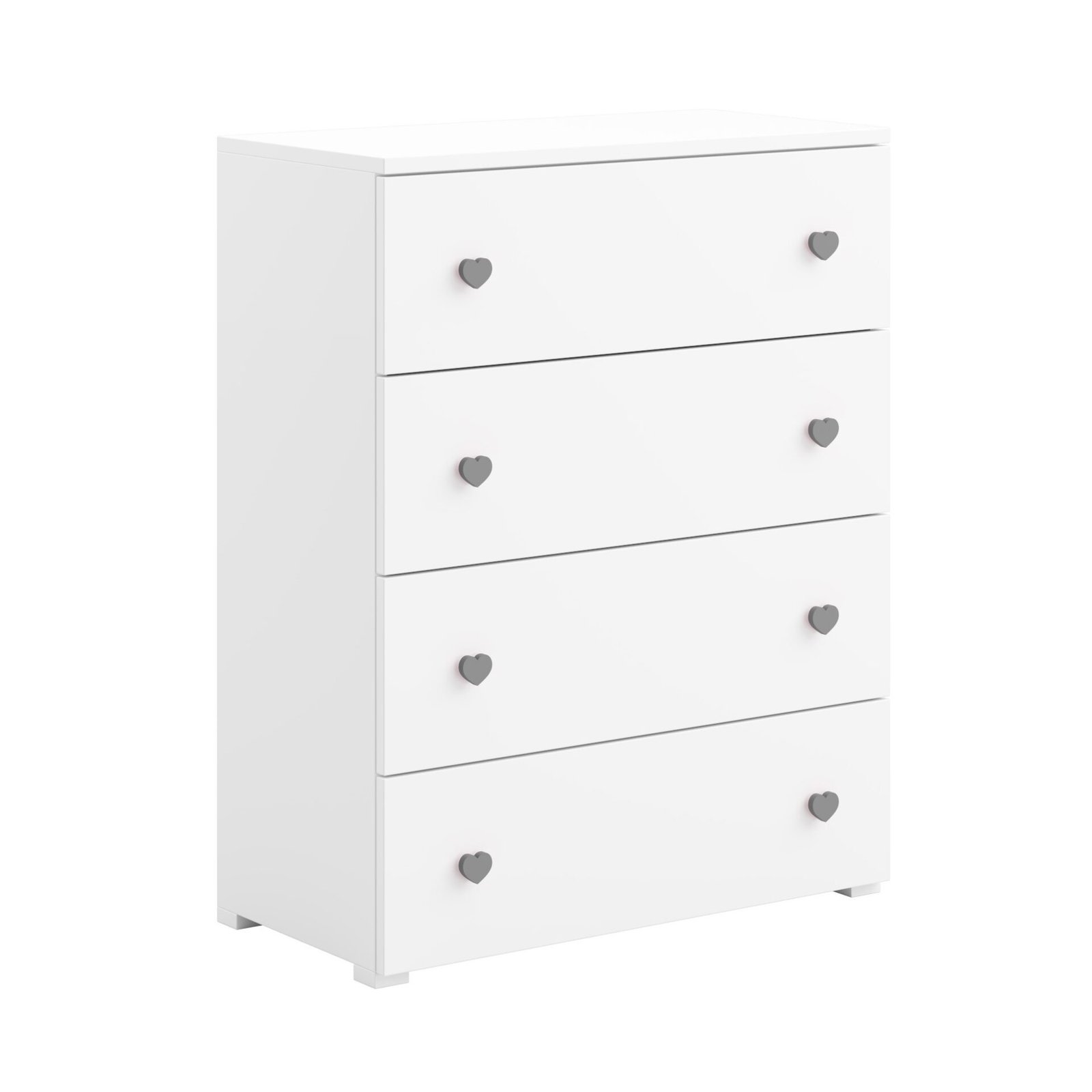 ELZA chest of drawers, white/grey, ADRK
