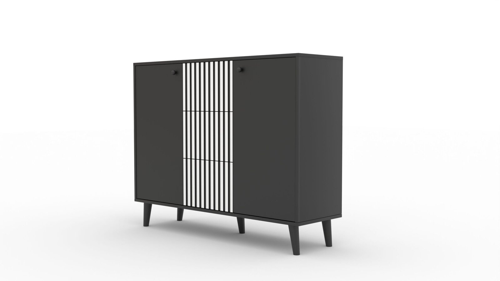 FADI chest of drawers, black, ADRK