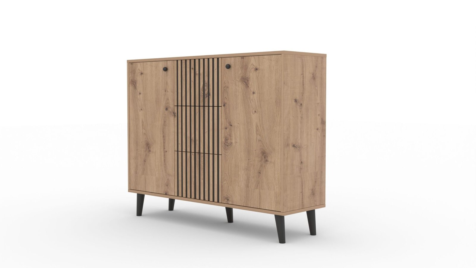 IKA Artisan chest of drawers/black ADRK