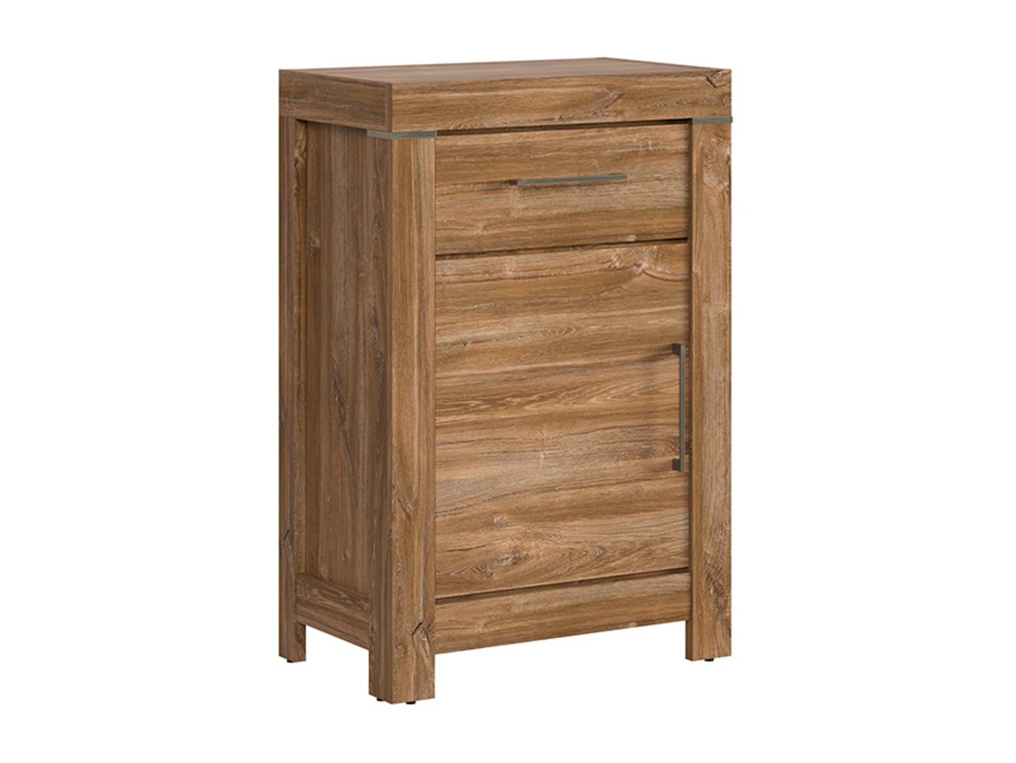 GENT chest of drawers with one door and drawers, 66 cm, Stirling oak