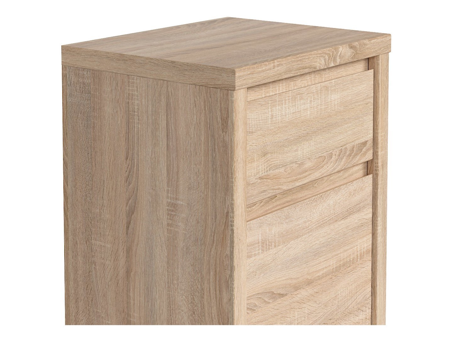 KASPIAN chest of drawers with single door and drawer, 49 cm, Sonoma oak/Sonoma oak - Image 2