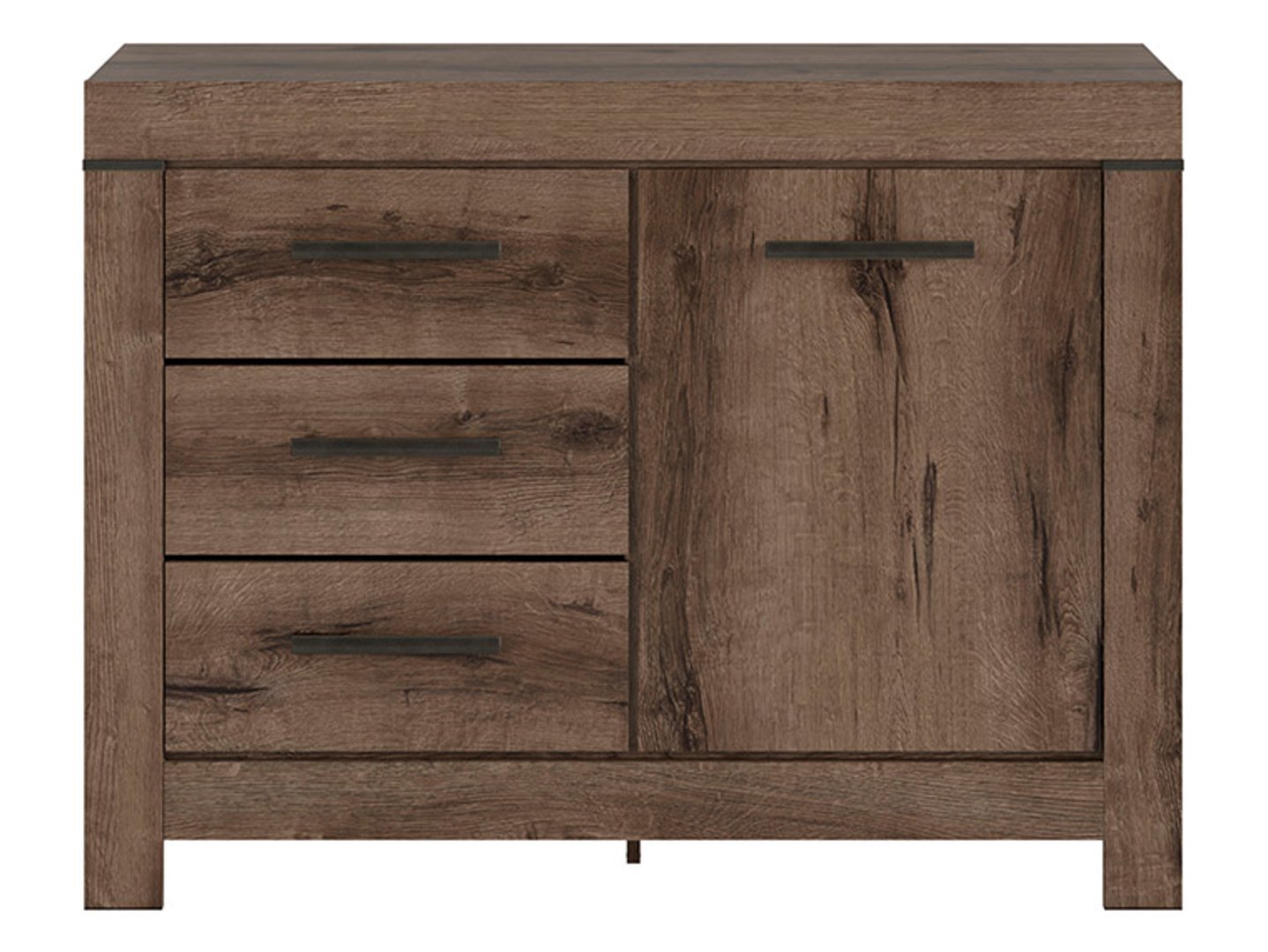 BALIN chest of drawers with one door and three drawers, monastery oak - Image 2