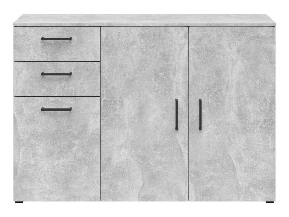 Three-door chest of drawers with 2 drawers MultiDo 120 cm bright atelier - Image 4