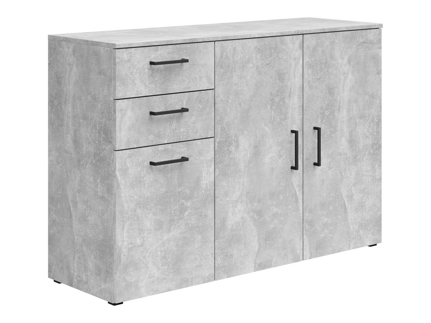Three-door chest of drawers with 2 drawers MultiDo 120 cm bright atelier - Image 5