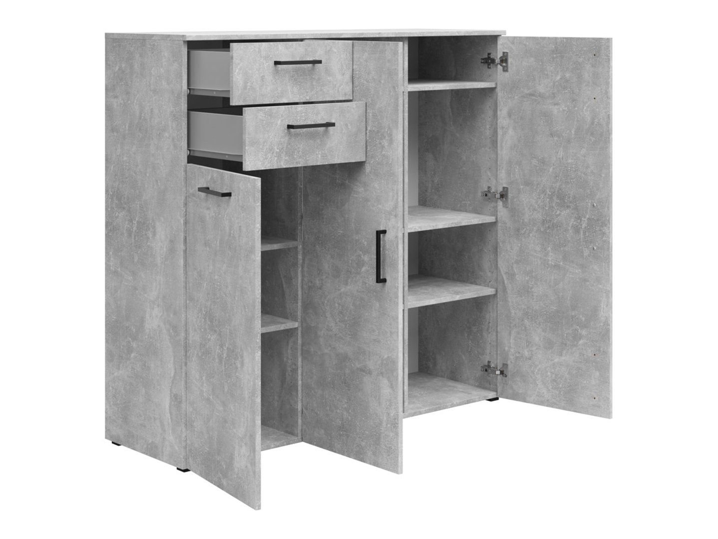Three-door chest of drawers with 2 drawers MultiDo 120 cm bright atelier - Image 2