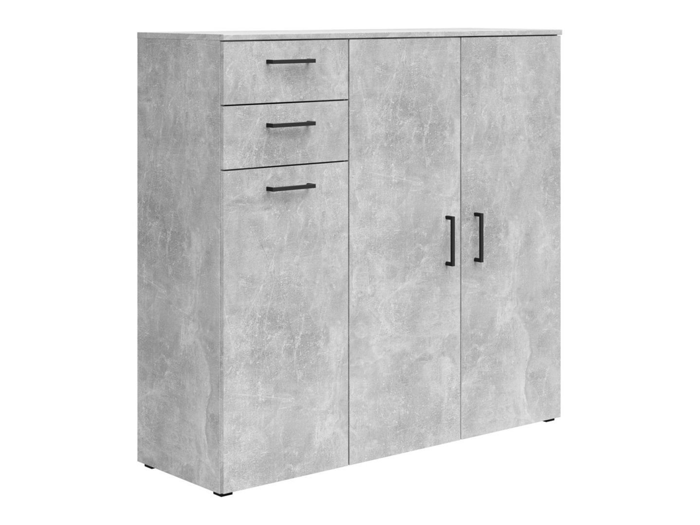 Three-door chest of drawers with 2 drawers MultiDo 120 cm bright atelier - Image 5