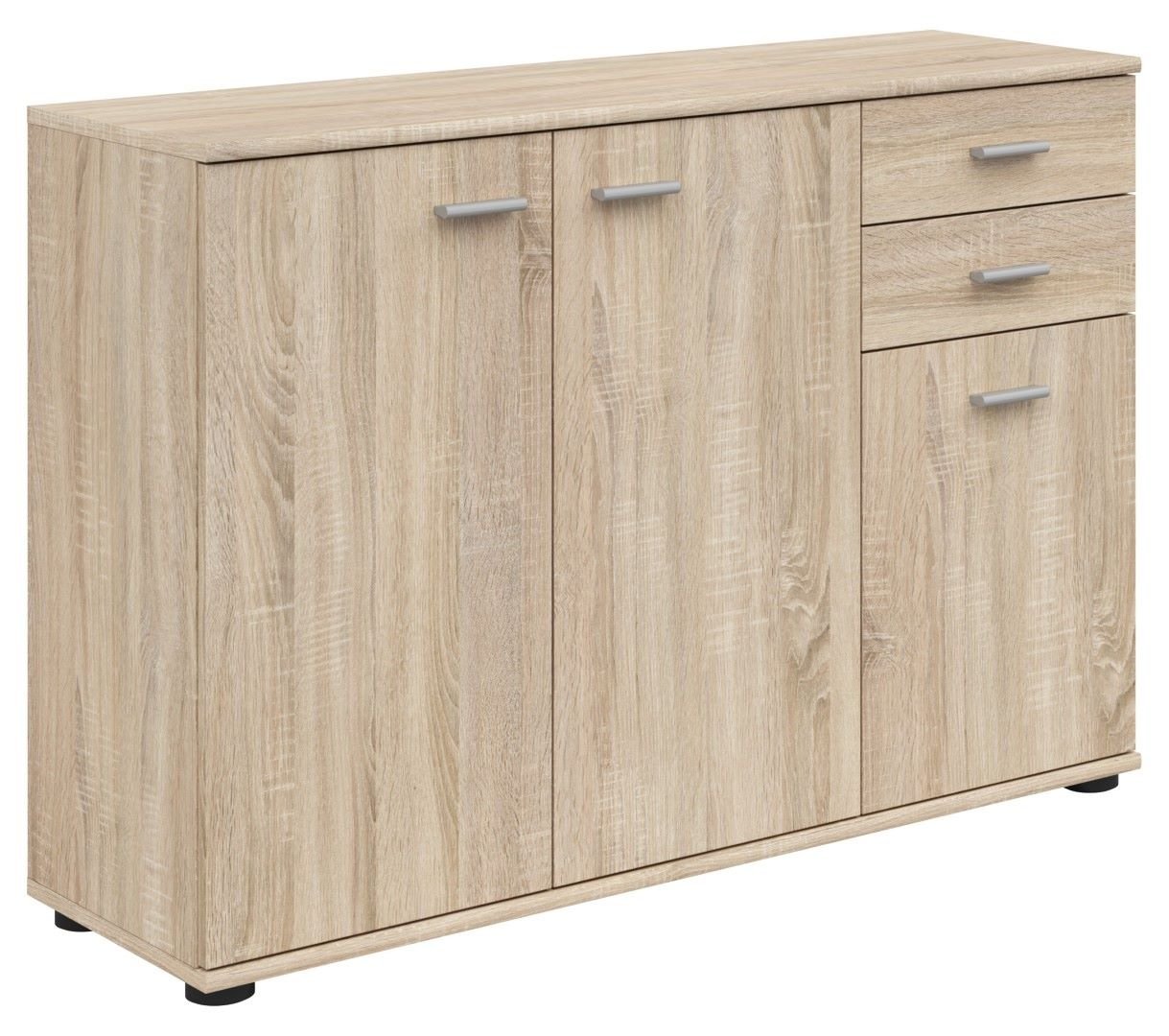NOEDA three-door chest of drawers with two drawers, 106 cm, Sonoma oak