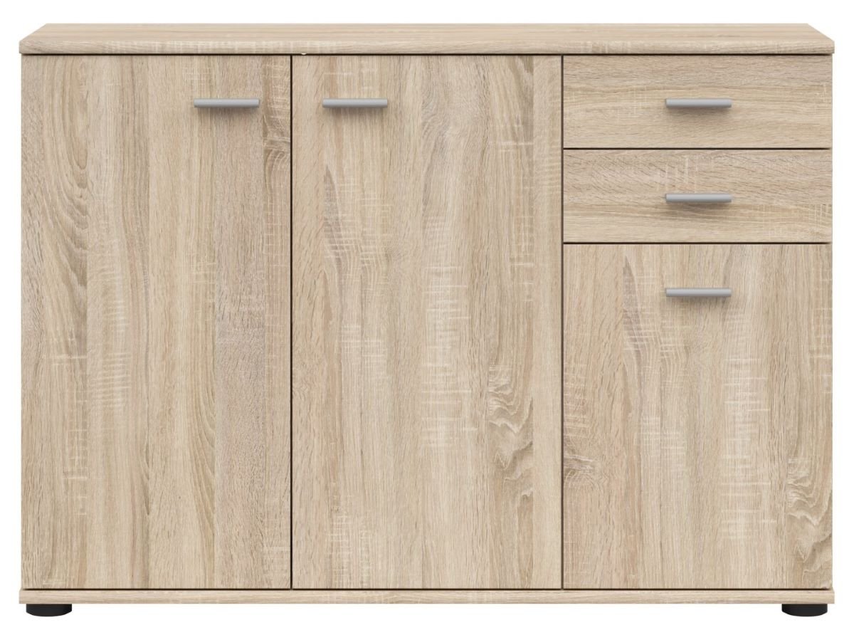 NOEDA three-door chest of drawers with two drawers, 106 cm, Sonoma oak - Image 2