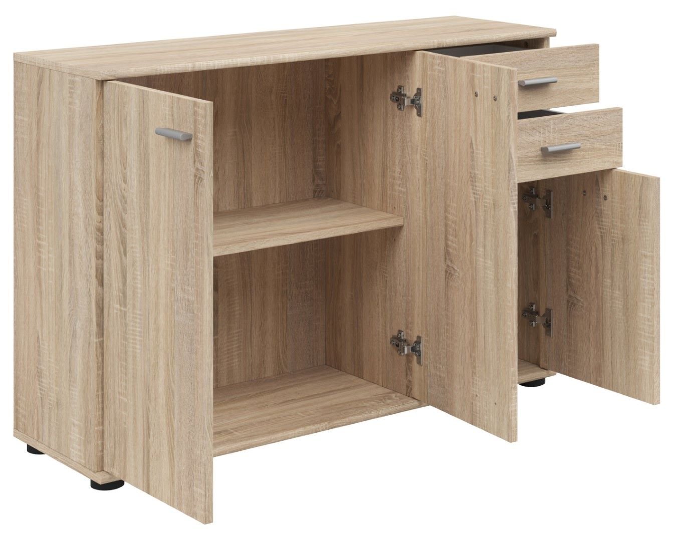NOEDA three-door chest of drawers with two drawers, 106 cm, Sonoma oak - Image 3