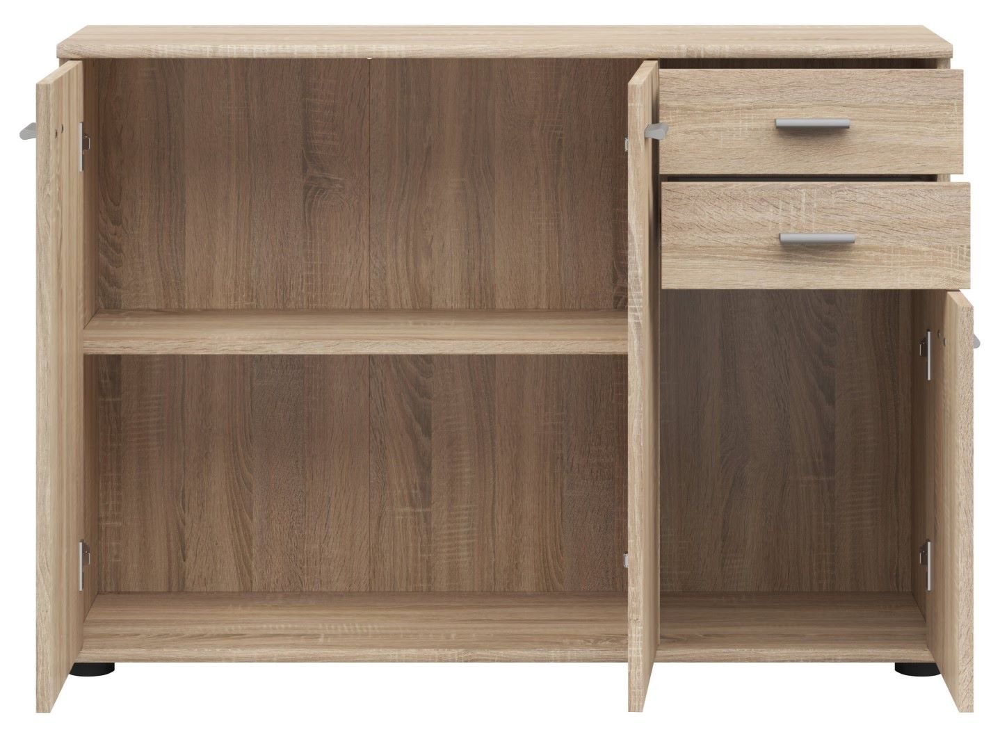 NOEDA three-door chest of drawers with two drawers, 106 cm, Sonoma oak - Image 4