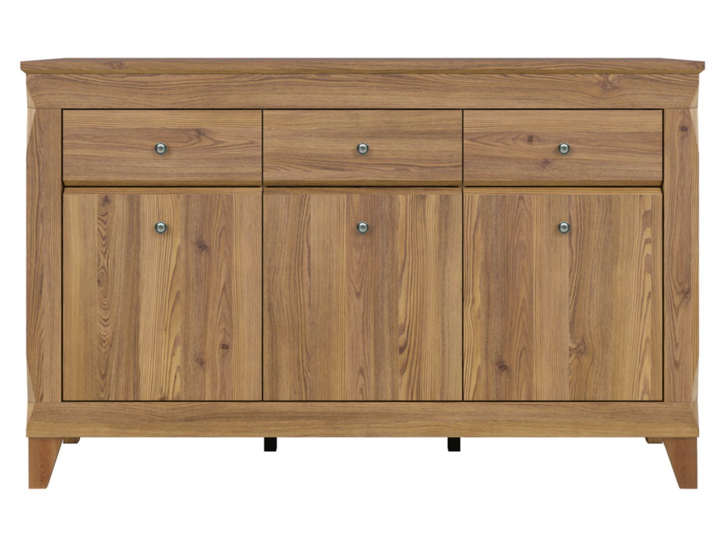 BERGEN chest of drawers with three doors, 156 cm, Sibiu larch gold color - Image 6