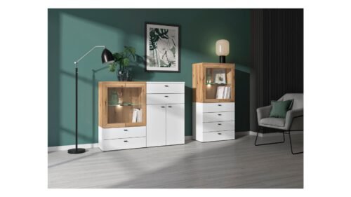 Chest of drawers with 4 drawers, system 64, white