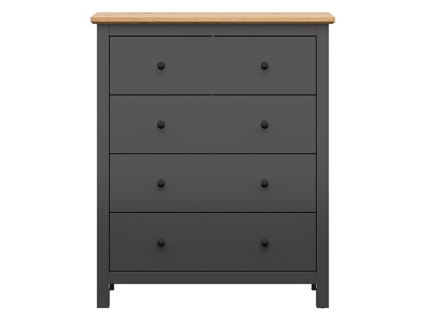 HESEN chest of drawers, 101 cm, graphite/artisan oak - Image 2